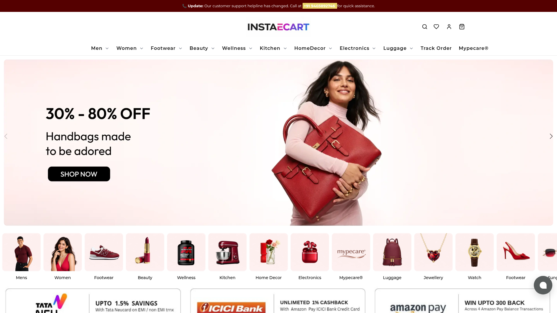 InstaeCart live store preview